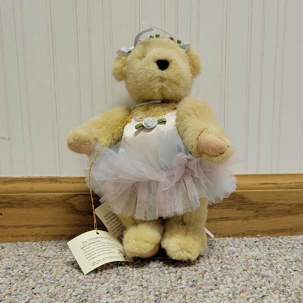 Muffy Vanderbear Paw De Deux Plush Bear with Tutu. Collectible Balletcore